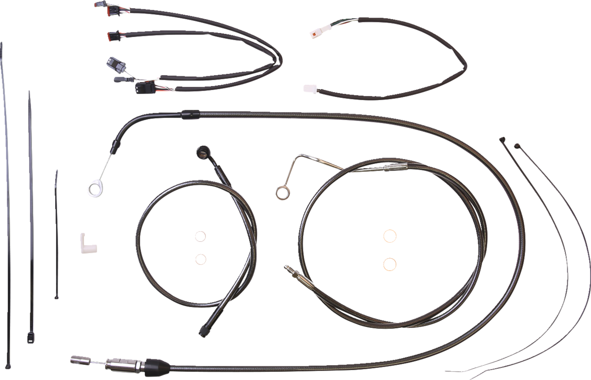 Black Pearl™ Designer Handlebar Installation Kit - 15"-17" - '21-'23 FLH