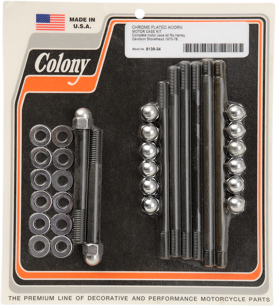 Motor Case Acorn Stud Kit