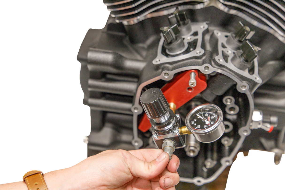 Assembled Engine Case Piston Cooling Jet Pressure Tester