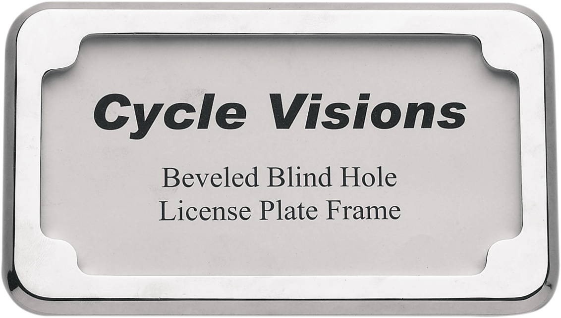 Beveled License Plate Frame