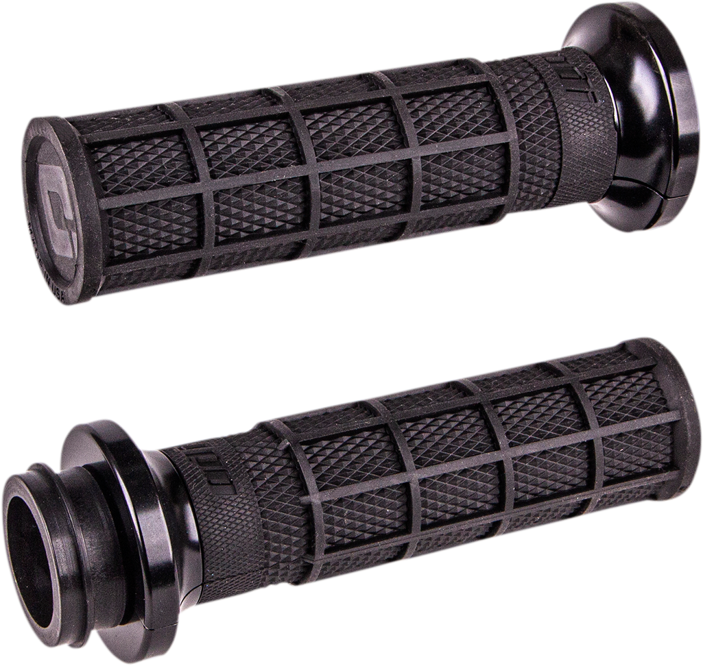 Hart-Luck Signature V-Twin Lock-On™ Grips - TBW - Black/Black