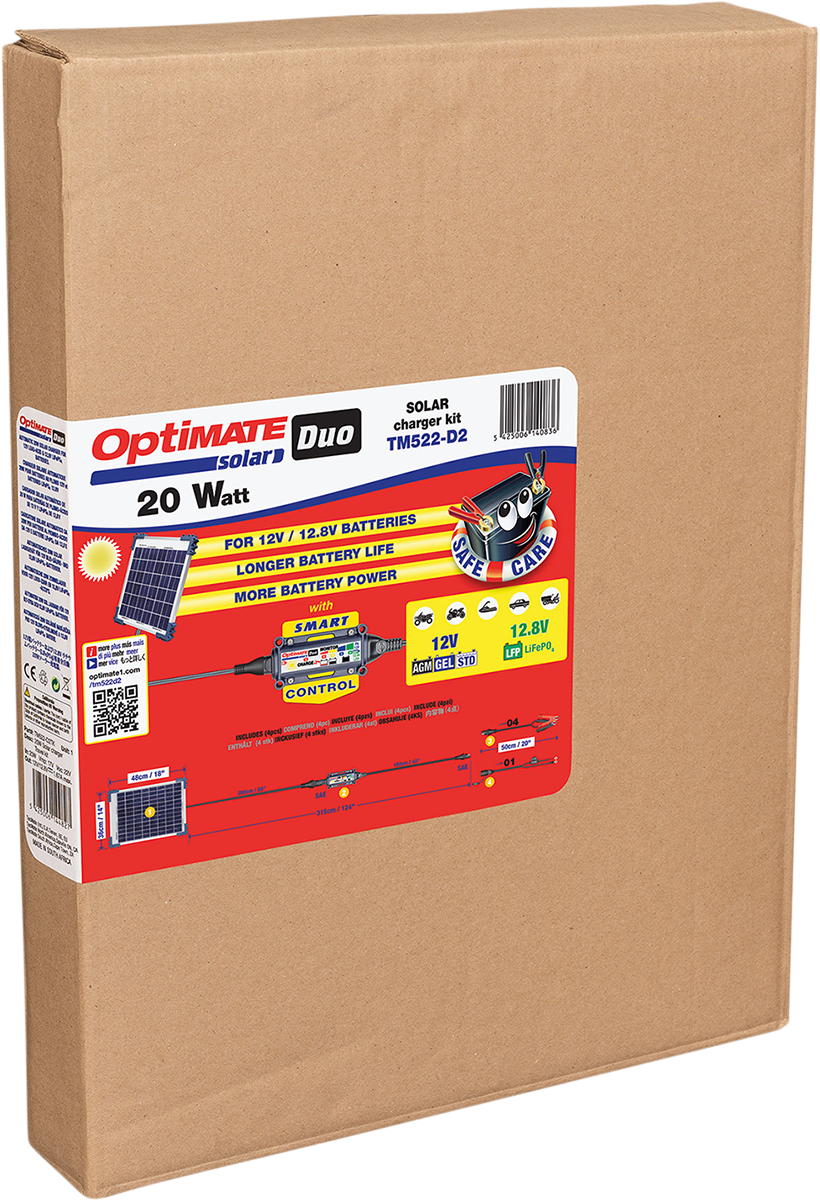 OptiMate™ 20 W Solar DUO Charger/Maintainer