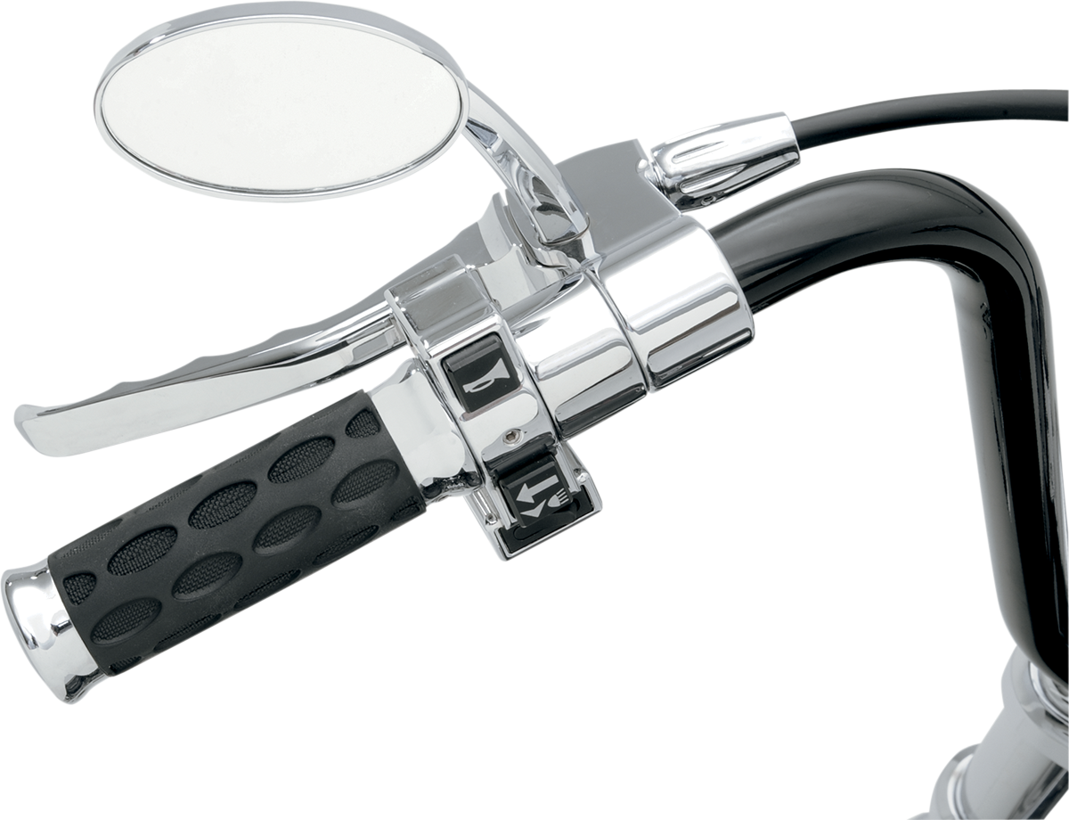 Custom Rubber Grips - Hotop - Chrome/Rubber - Cable