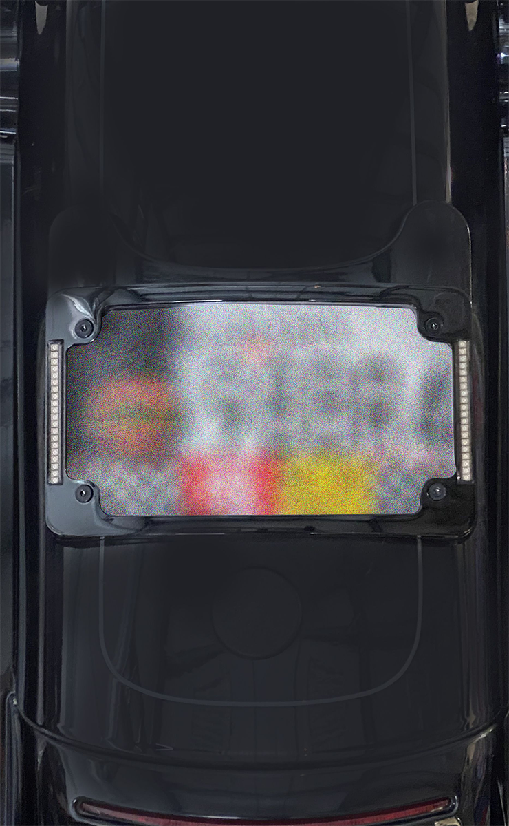 LED Radius License Plate Frame