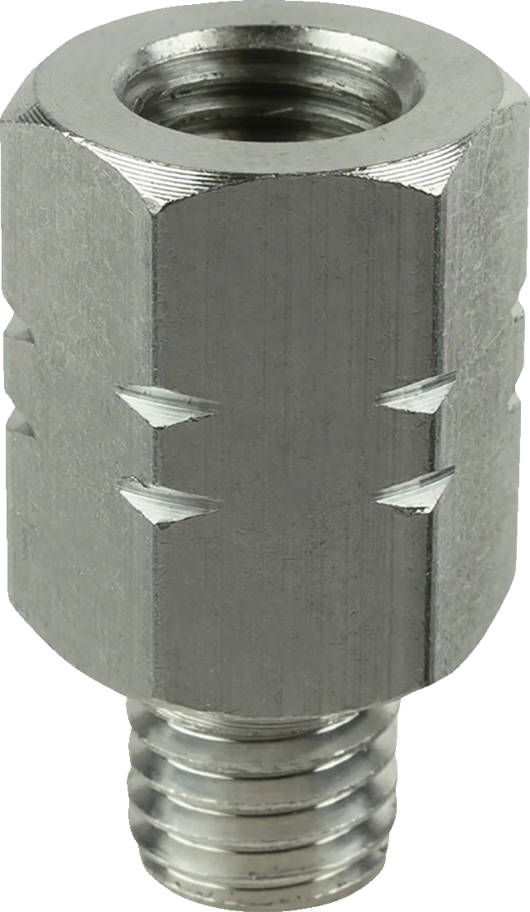 Female M10-1.25 to Male M10-1.5 Thread Adapter 20 mm Long