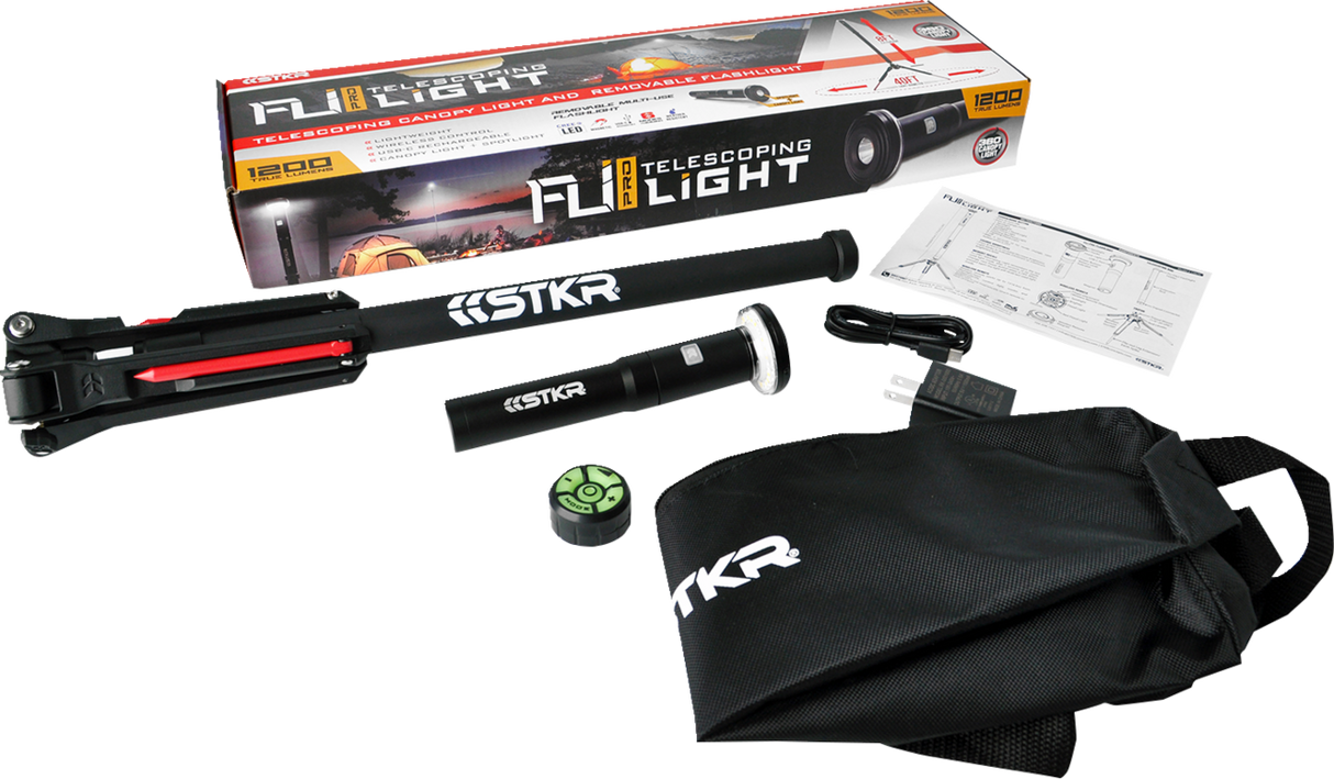 Fli-Pro 8' Telescoping Light with Removeable Flashlight & Wireless Remote