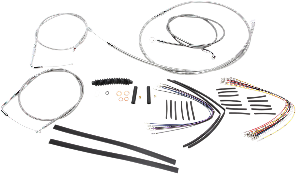 XR Handlebar Installation Kit - 15"-17" Ape Hangers - '96-'05 Dyna - Stainless Steel