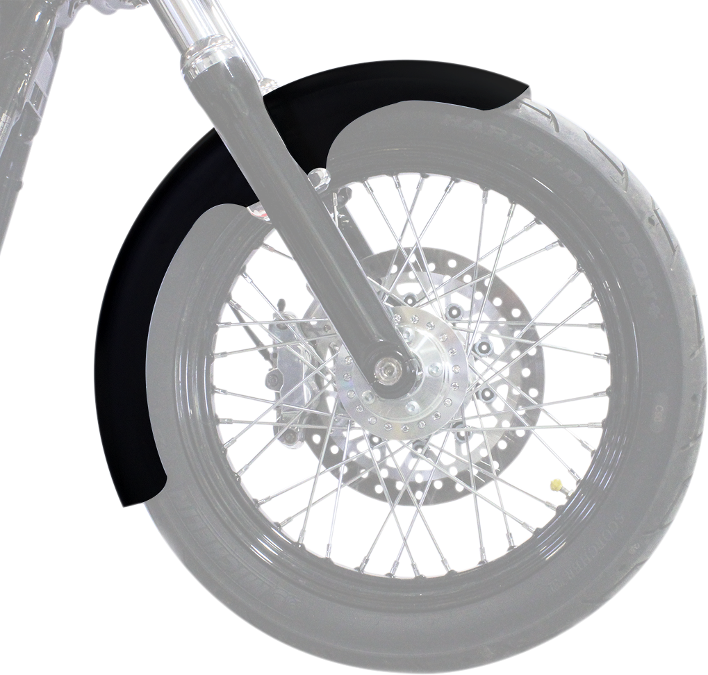 Hugger Series Front Fender with Mounting Blocks for Softail/Dyna