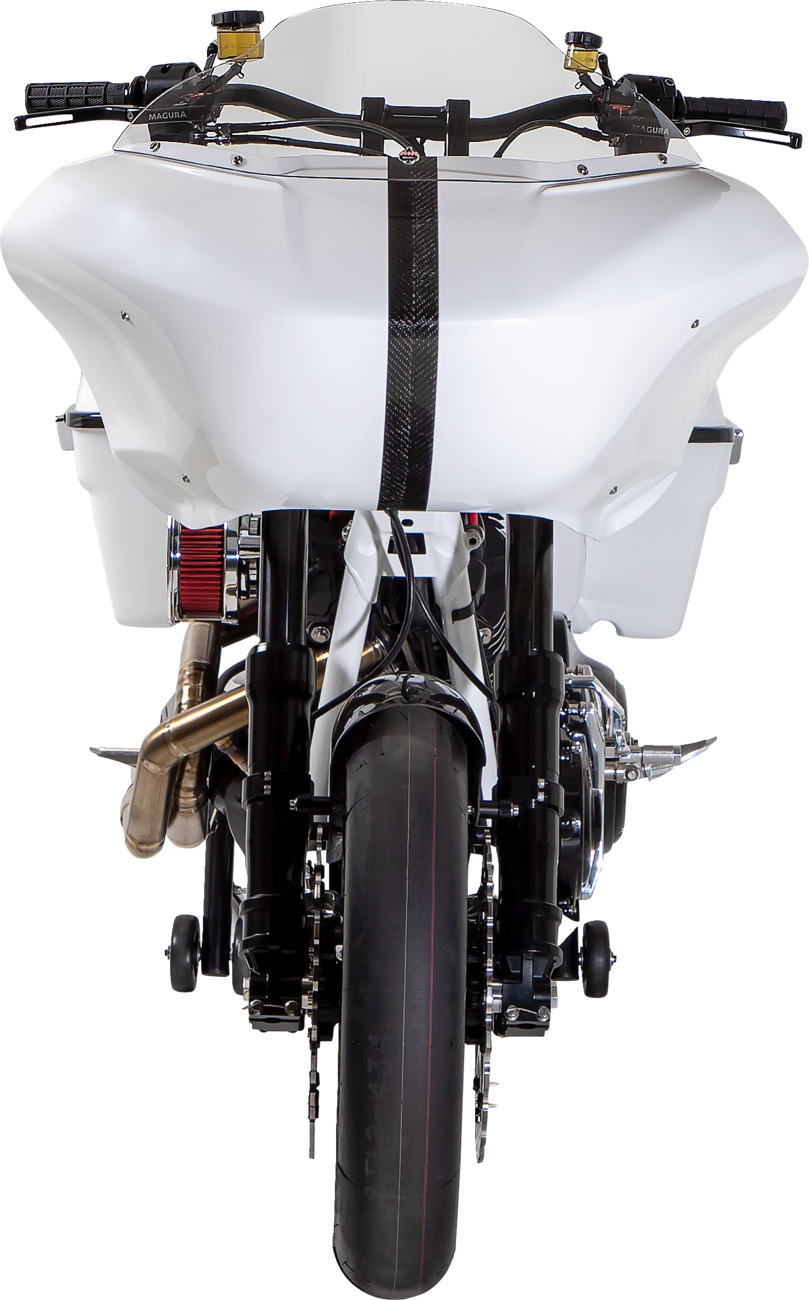 Hart-Luck Signature V-Twin Lock-On™ Grips - TBW - Black/Black