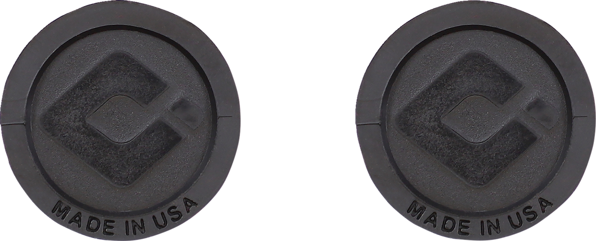 Hart-Luck Signature V-Twin Lock-On™ Grips - TBW - Black/Red