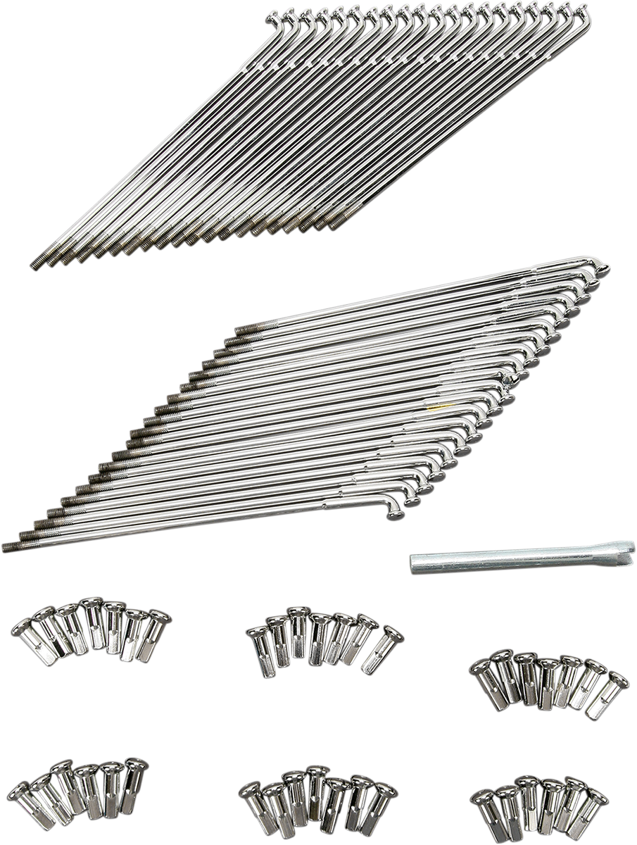 Chrome and Stainless Steel Spoke Set