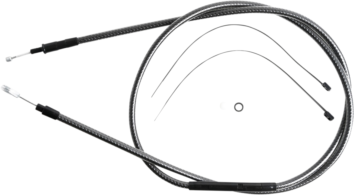 High-Efficiency Polished KARBONFIBR Clutch Cable - 68-11/16"