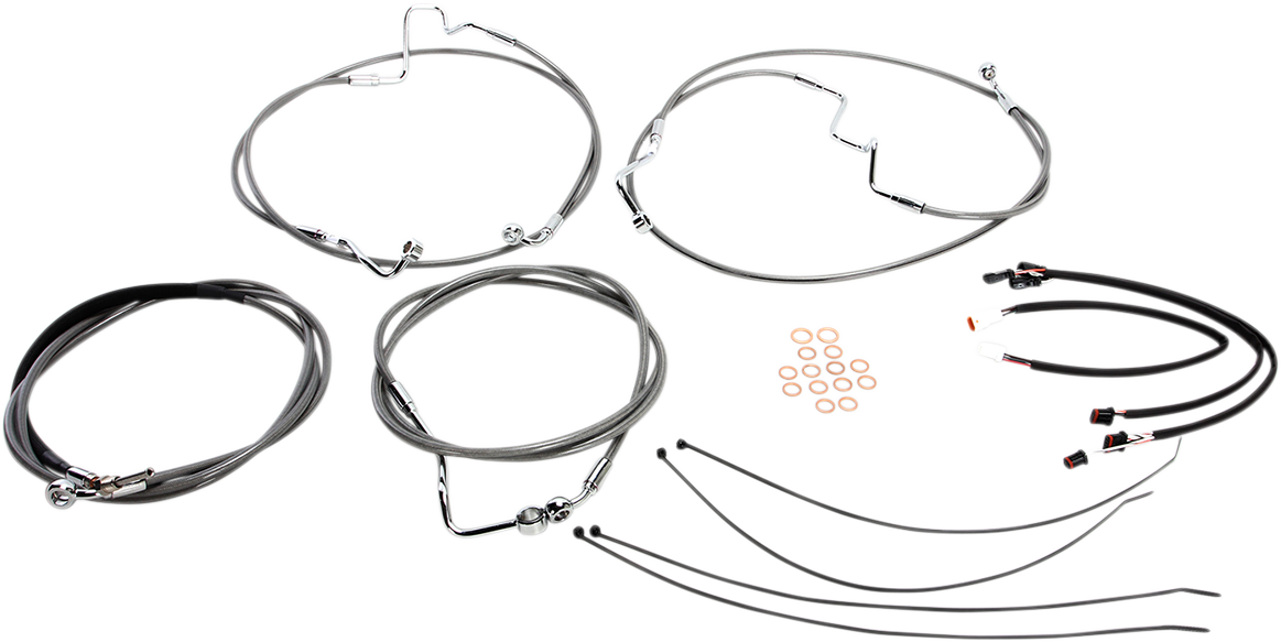 XR Handlebar Installation Kit - 12"-14" Ape Hangers - '16 FLH - Stainless Steel