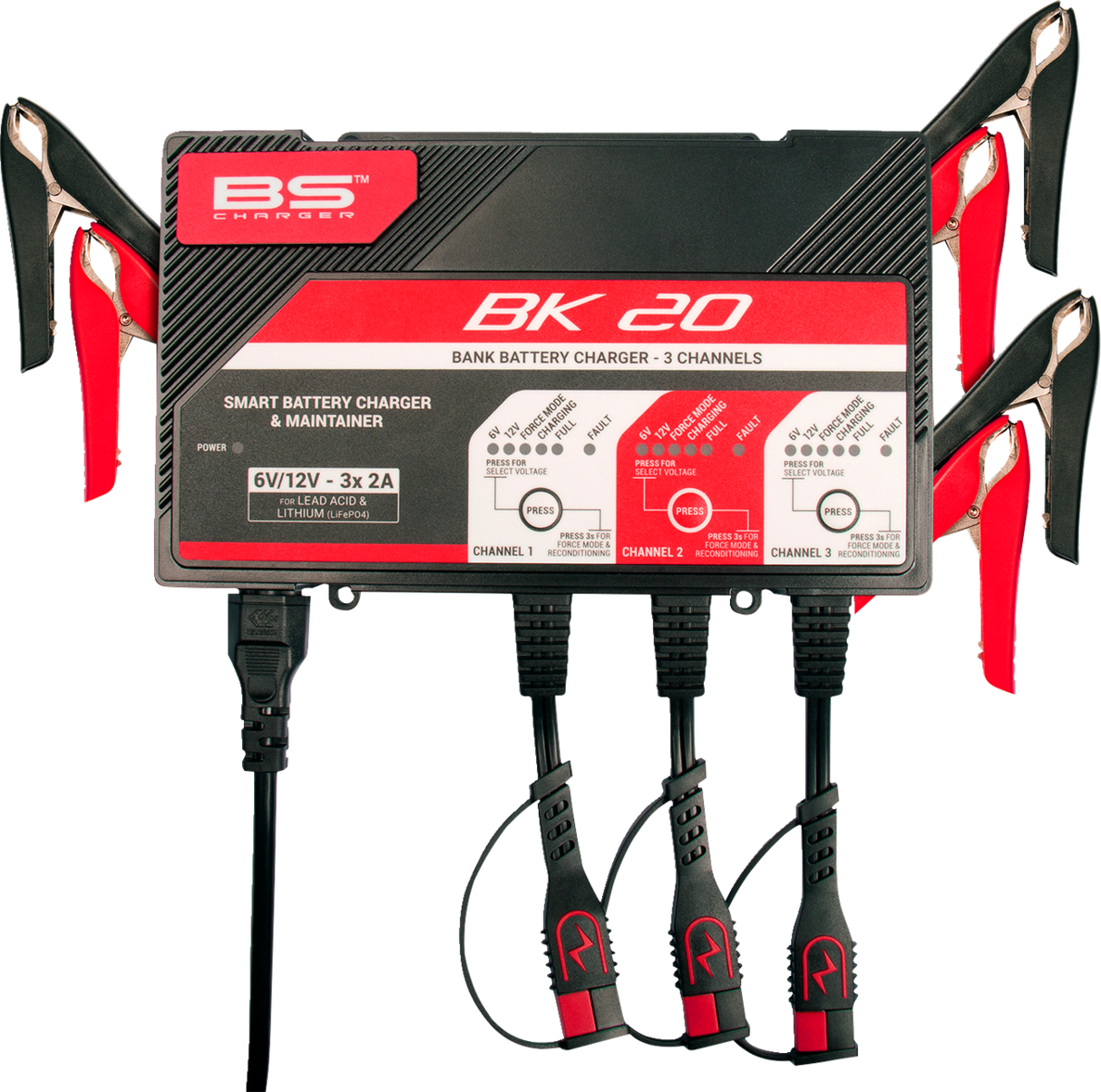 BK20 Smart Bank Battery Charger and Maintainer with Reconditioning Function