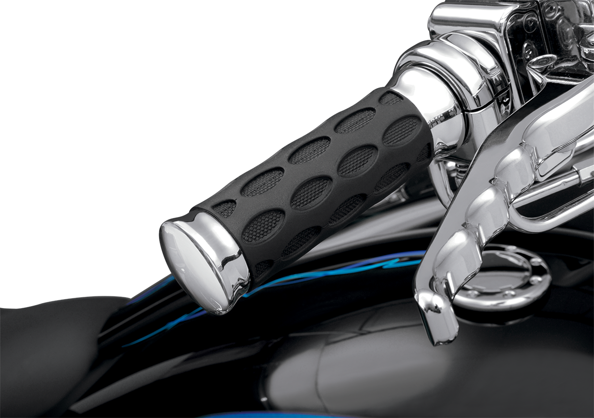 Custom Rubber Grips - Hotop - TBW - Chrome/Rubber