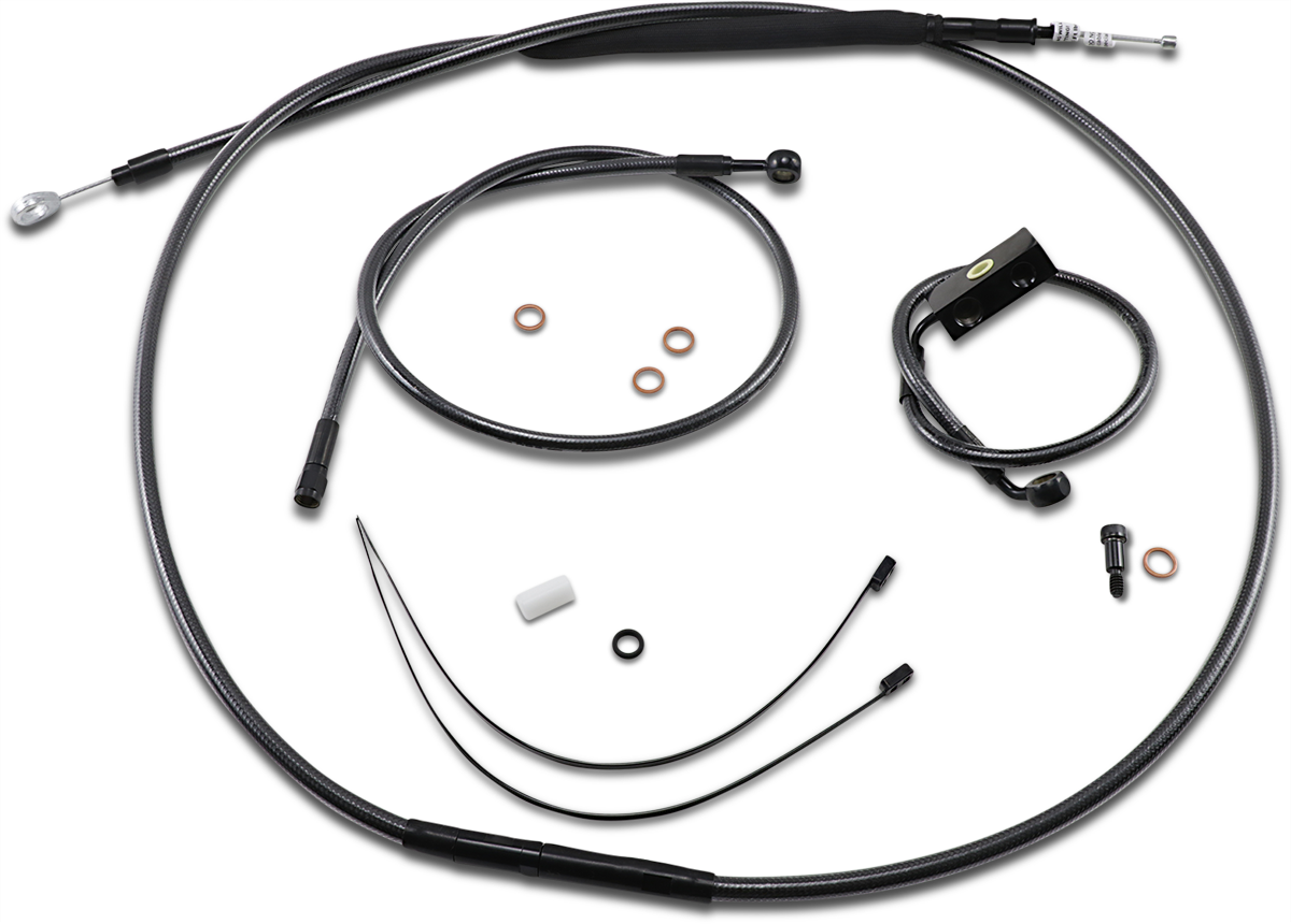 Black Pearl™ Designer Handlebar Installation Kit - 12"-14" - '18-'24 Softail