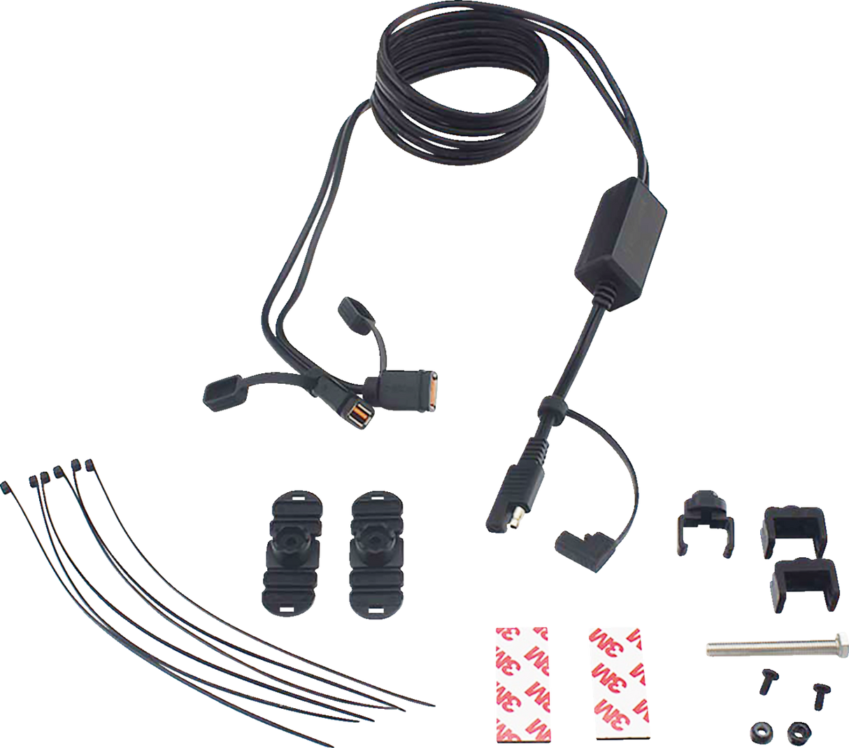 SAE to Two USB Port with Intelligent Electronics Charging Cable