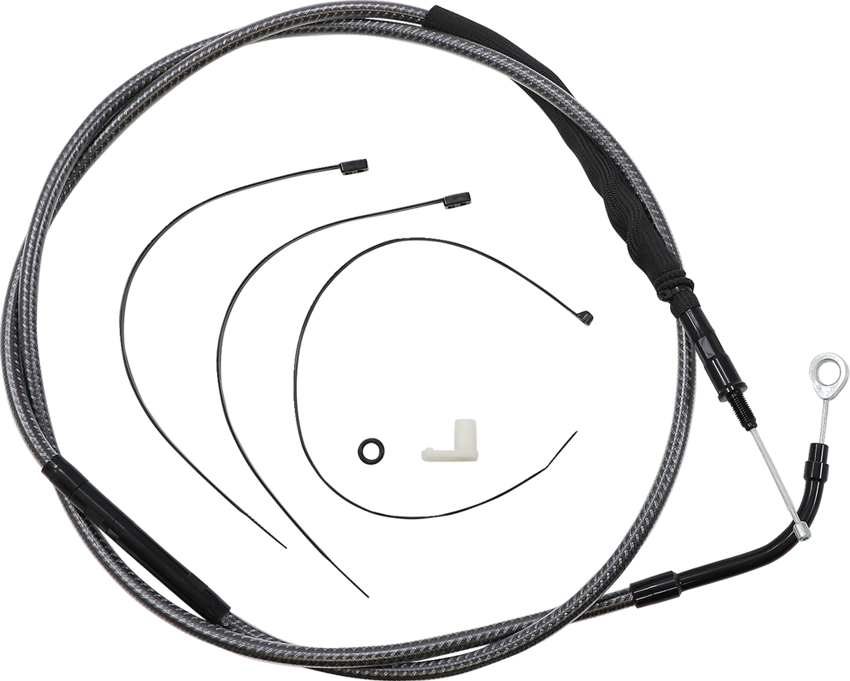 High-Efficiency Polished KARBONFIBR Clutch Cable - 75-3/4"