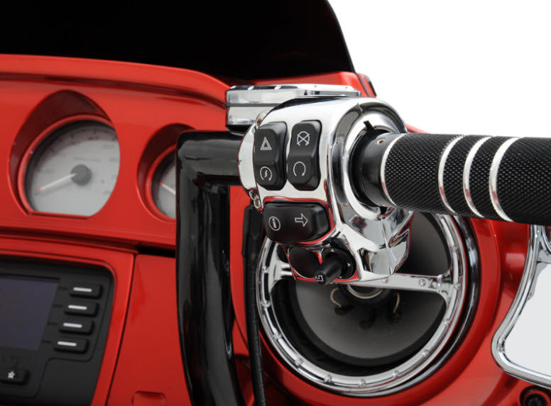 Handlebar Switch Housing Chrome Kit 2014-Above Bagger