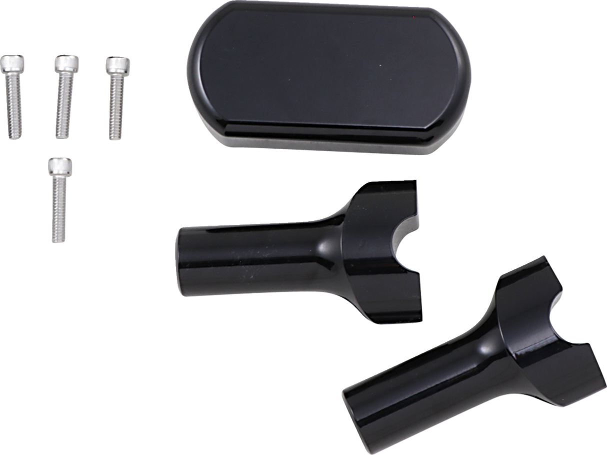 Solid Handlebar Riser & Top Clamp Kit