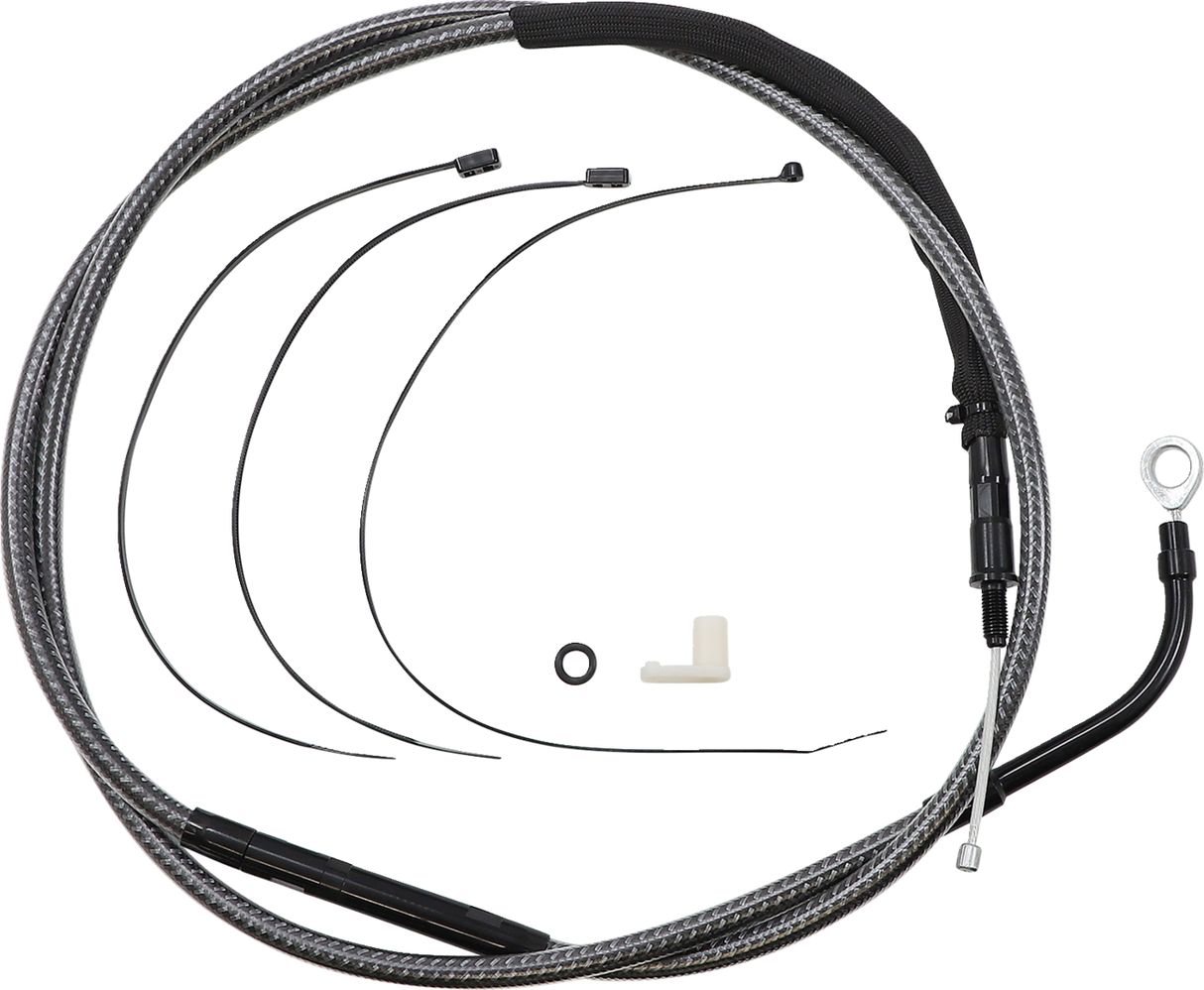 High-Efficiency Polished KARBONFIBR Clutch Cable - 69-3/4"