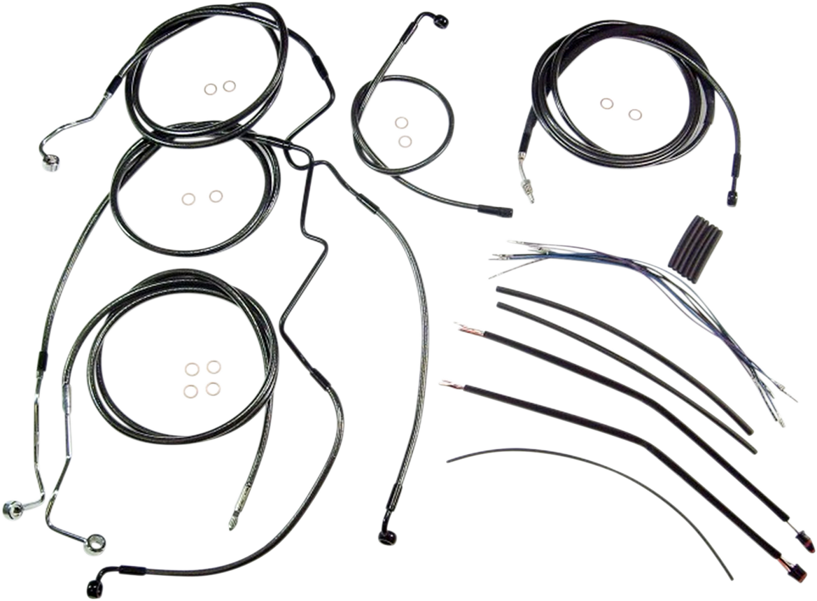 Black Pearl™ Designer Handlebar Installation Kit - 12"-14" - '17-'20 FLTR