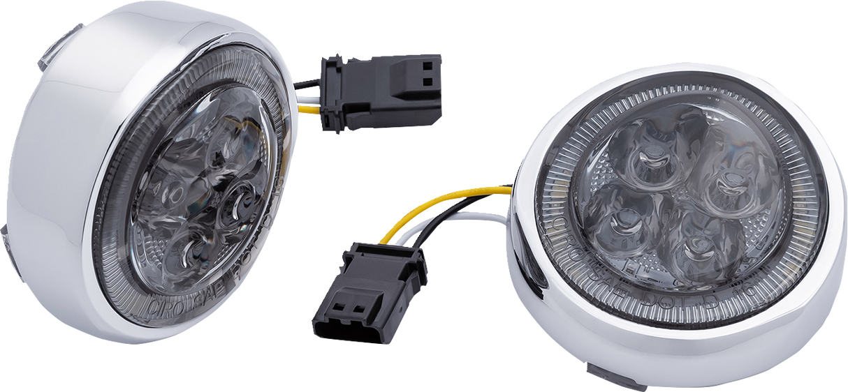 LED Fang® Front Signal Light Inserts with Bezel