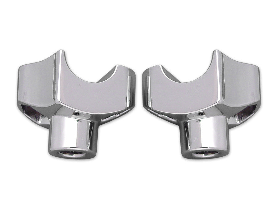 Chrome Riser Stem Set 1-1/8" tall by 1" Diameter