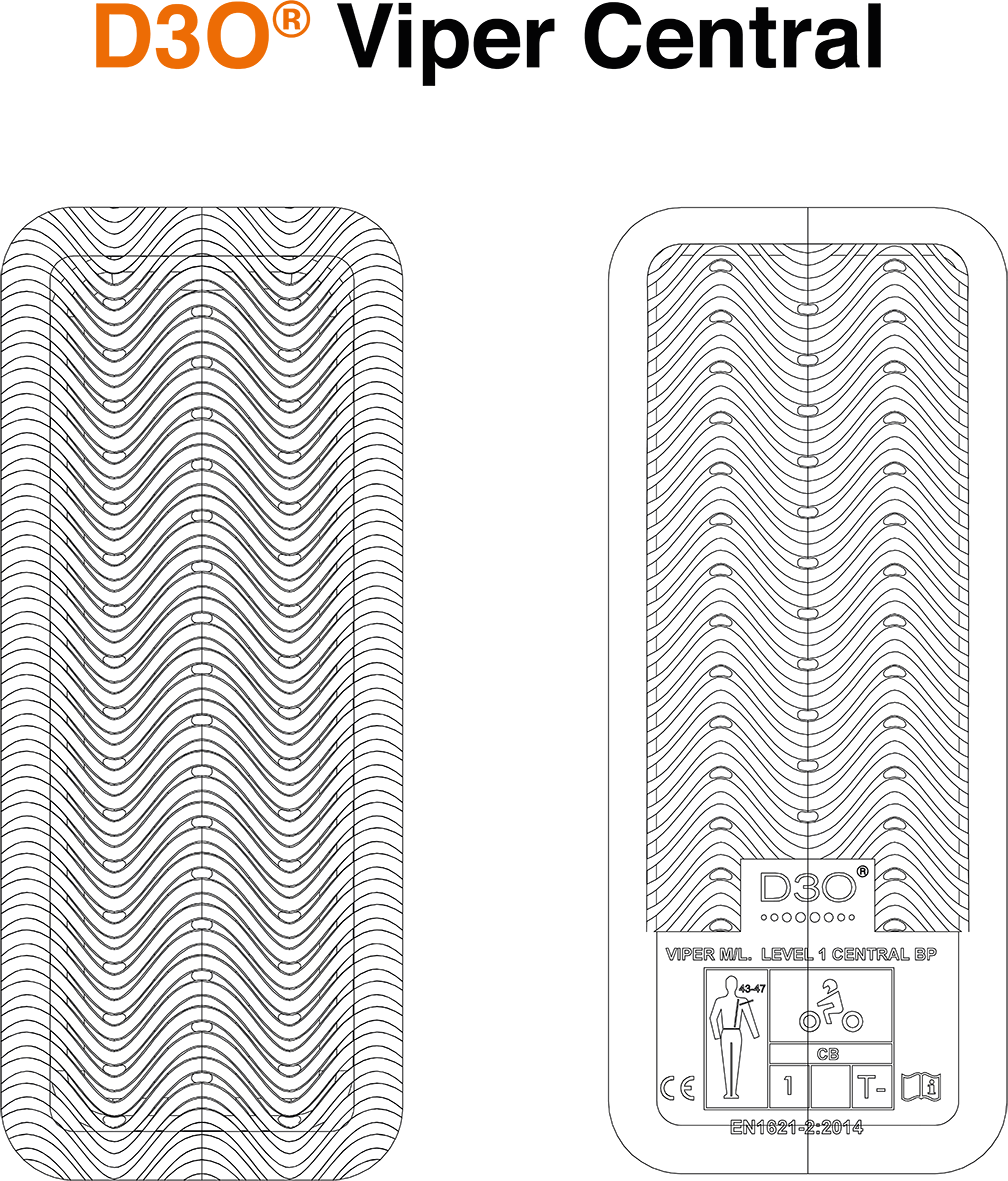 D3O® Viper Central Back Impact Protector