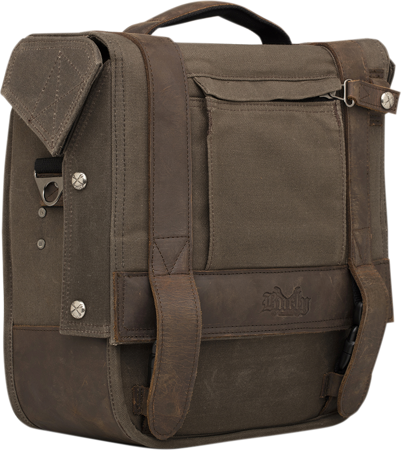 Voyager Detachable Waxed Cotton Saddlebag