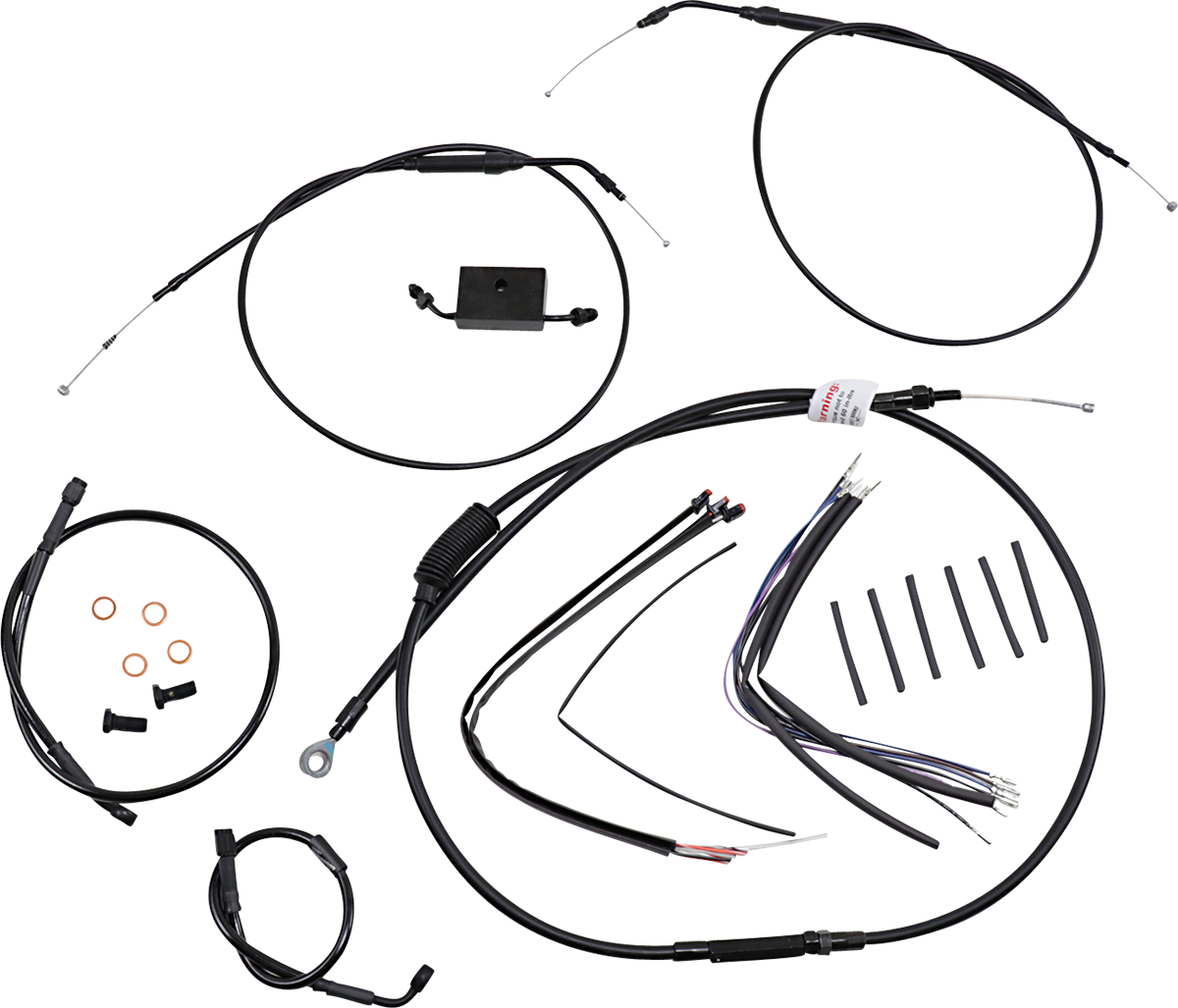 Extended Handlebar Cable and Brake Line Kit for Sportsters with ABS