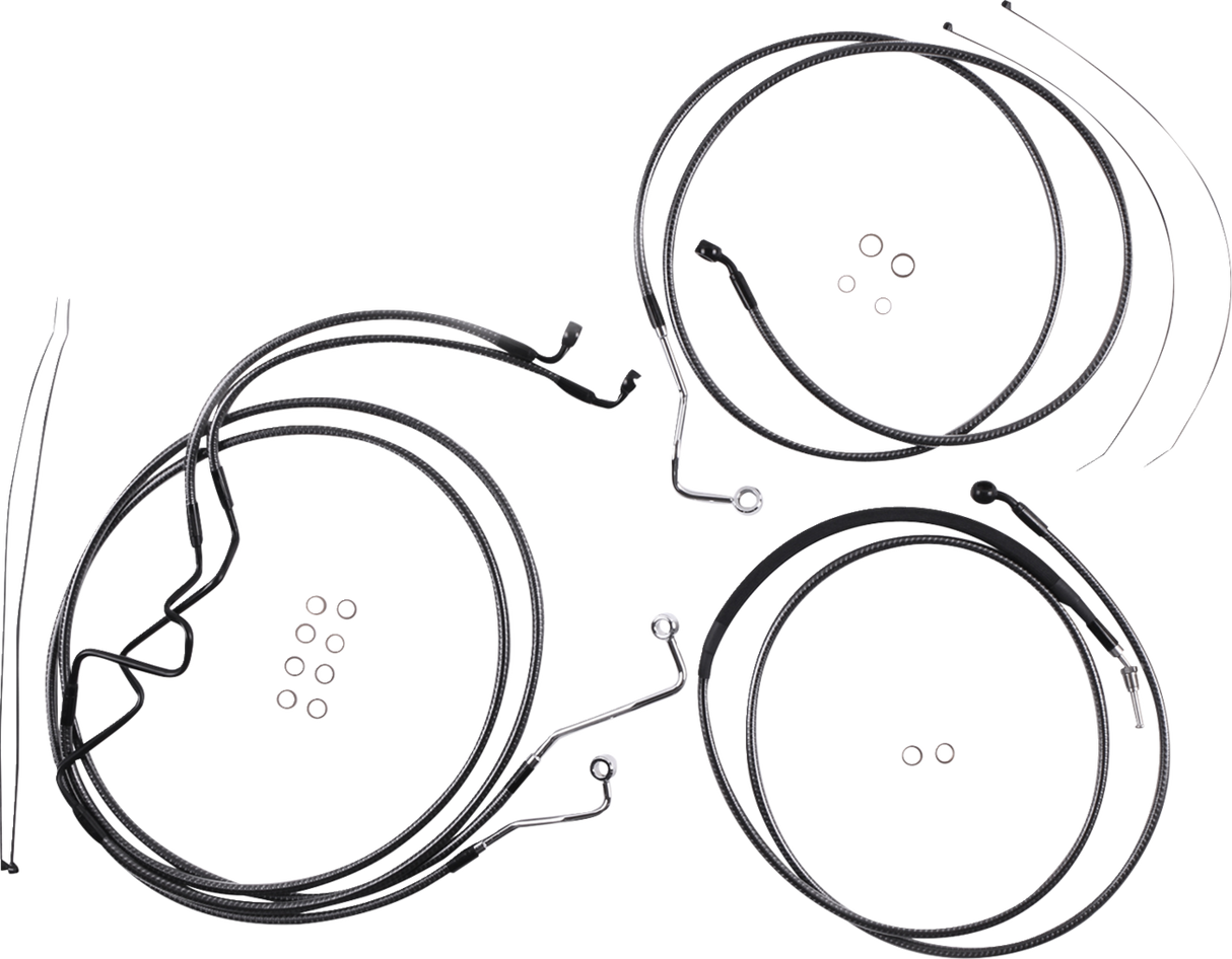 KARBONFIBR Designer Handlebar Installation Kit - 10" - '17-'20 FLHR