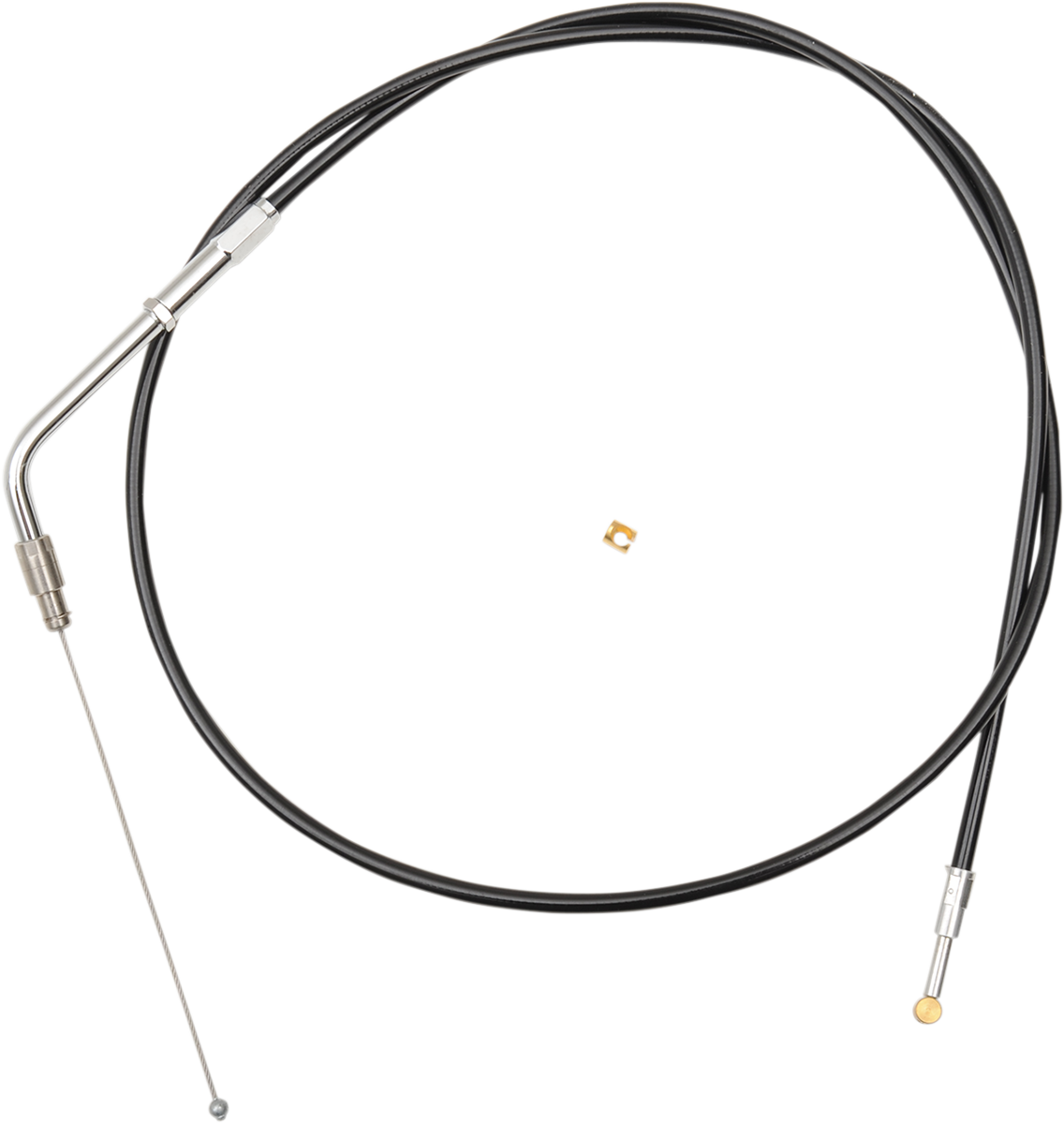 Black Vinyl Braided Handlebar Throttle Cable