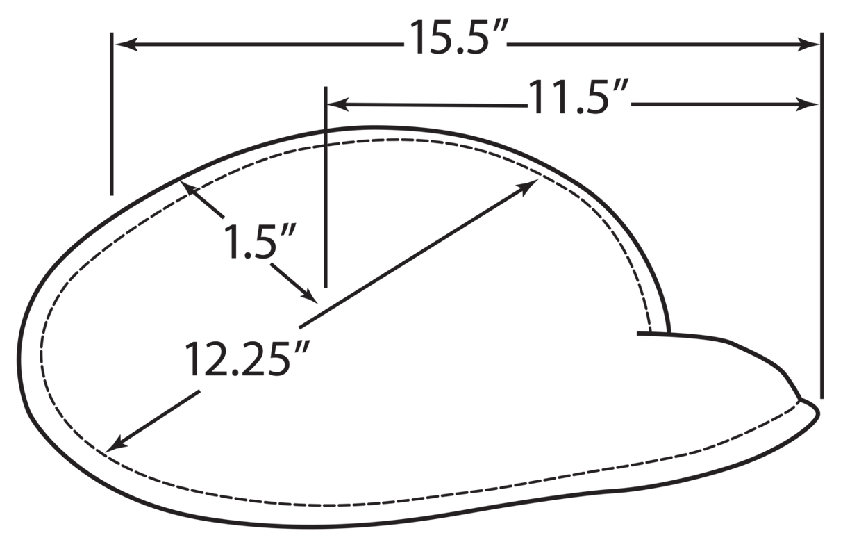 Large Low-Profile Spring Solo Seat