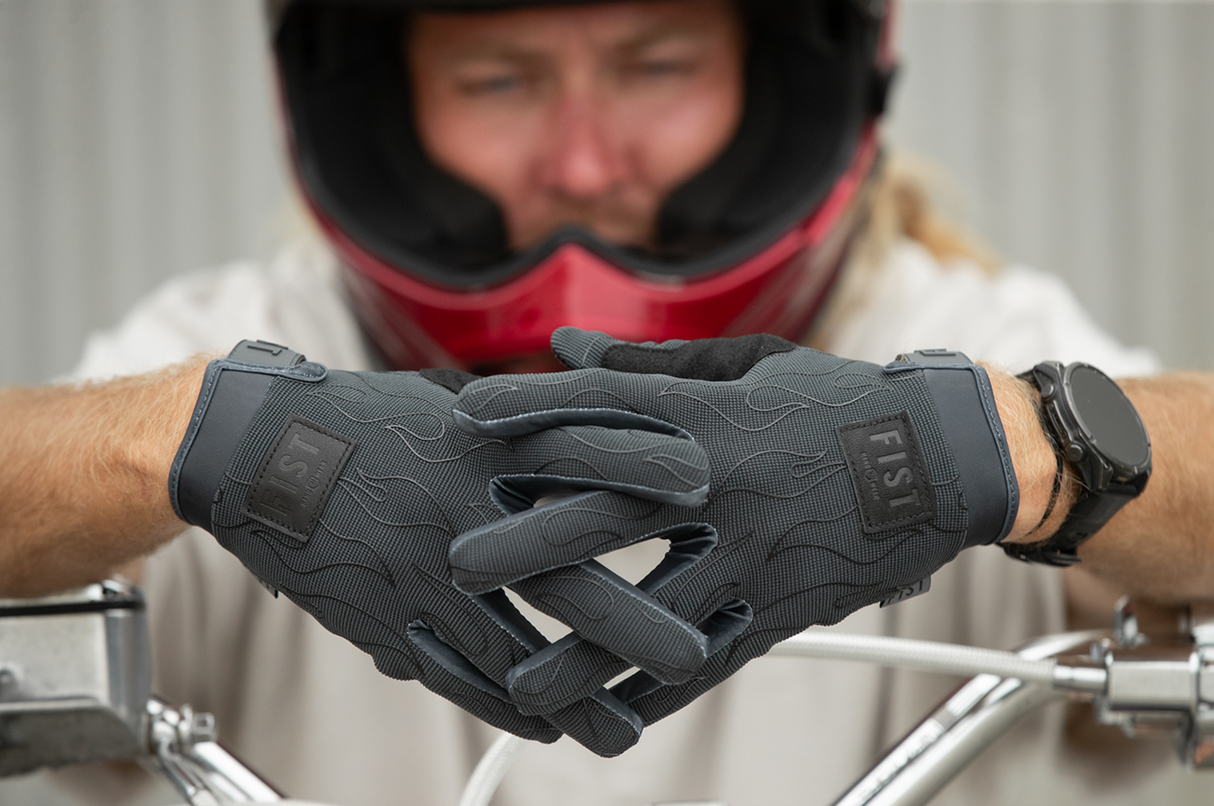 Moto Hybrid Phantom Flame Road Gloves
