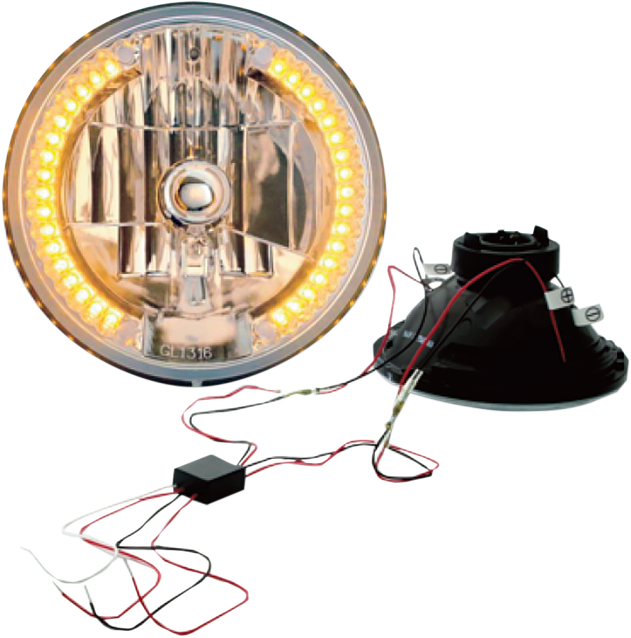 Snake-Eye Headlamp w/ LED Turn Signals and Control Module