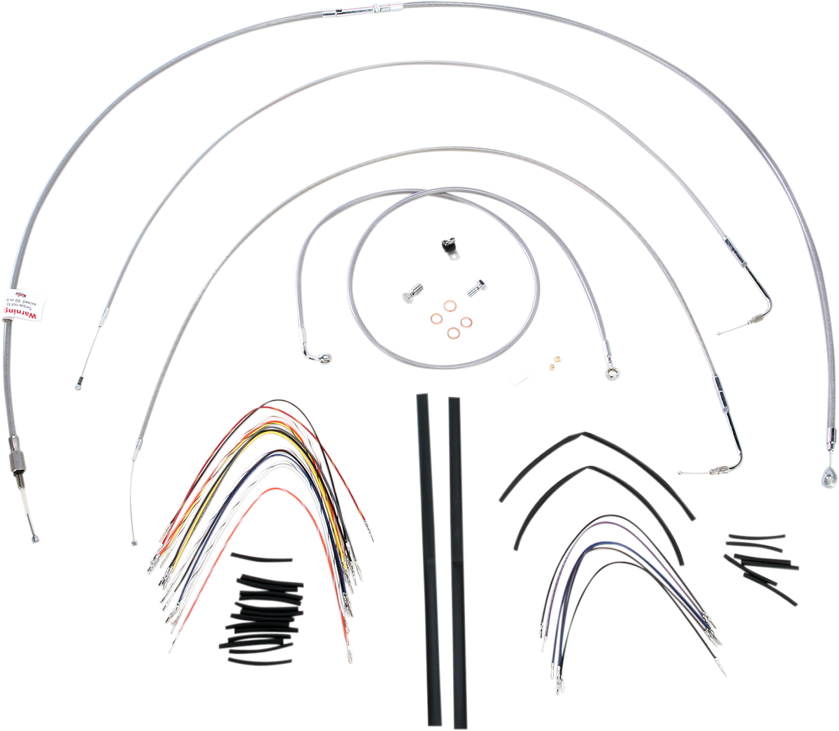 Complete Stainless Braided Handlebar Cable/Brake Line Kit