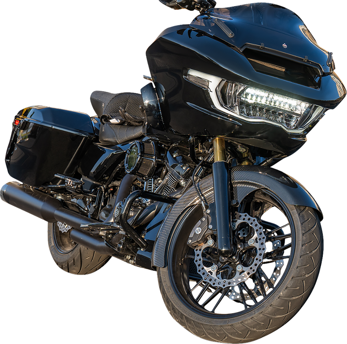 Carbon Fiber 21" Fat Wrapper Front Fender
