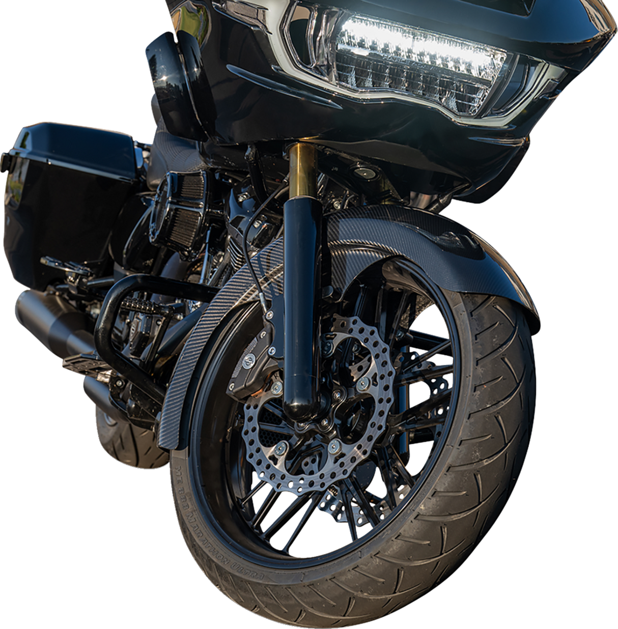 Carbon Fiber 21" Fat Wrapper Front Fender
