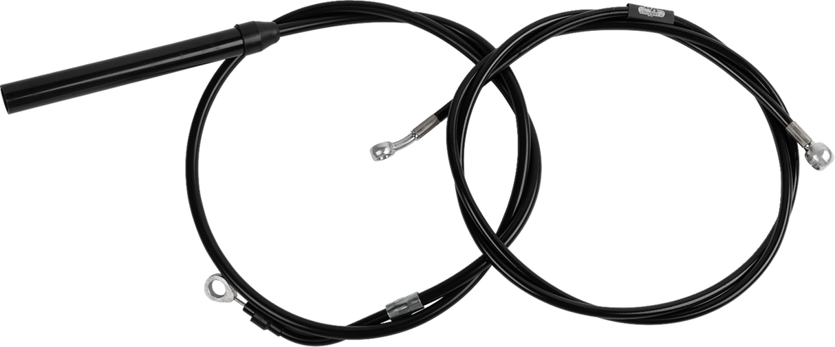 Standard Black Vinyl Handlebar Cable/Brake Line Kit — Ape Hanger