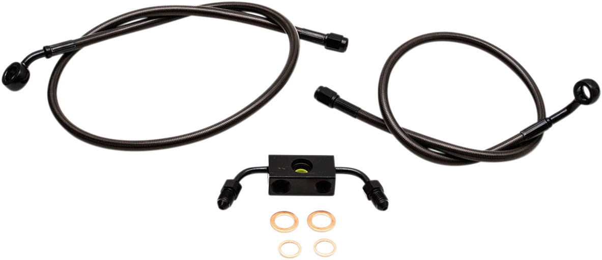 Midnight Braided Brake Line Kit