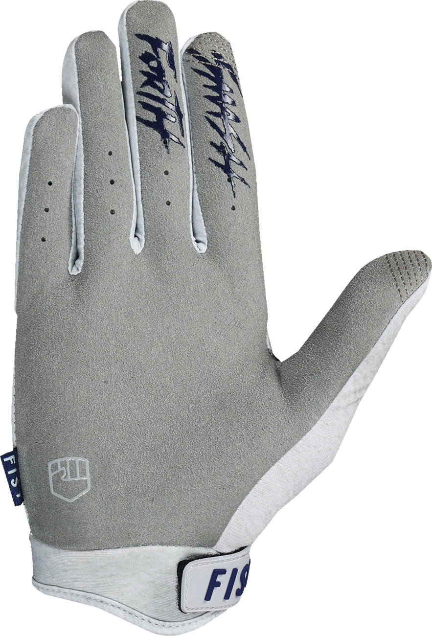 Strapped Grey Trackie Gloves
