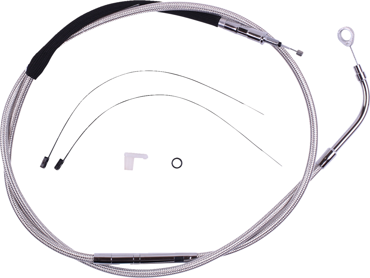 High-Efficiency Polished Stainless Clutch Cable - 69-3/4"