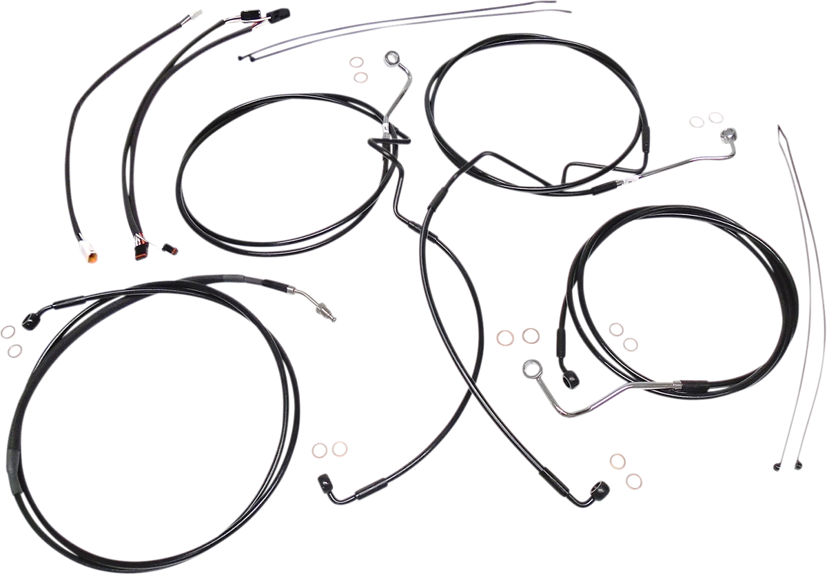 XR Handlebar Installation Kit - 12"-14" Ape Hangers - '16 FLH - Black