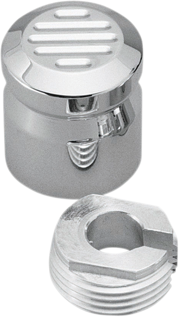 Chrome Billet Choke Cable Knob Cover