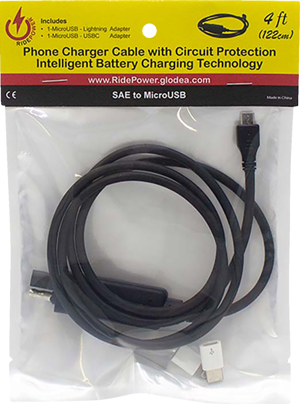 SAE to Micro USB Phone Charger Cable