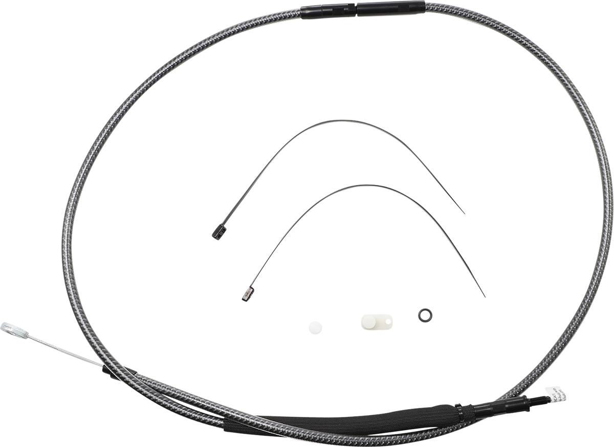 High-Efficiency Polished KARBONFIBR Clutch Cable - 66-11/16"