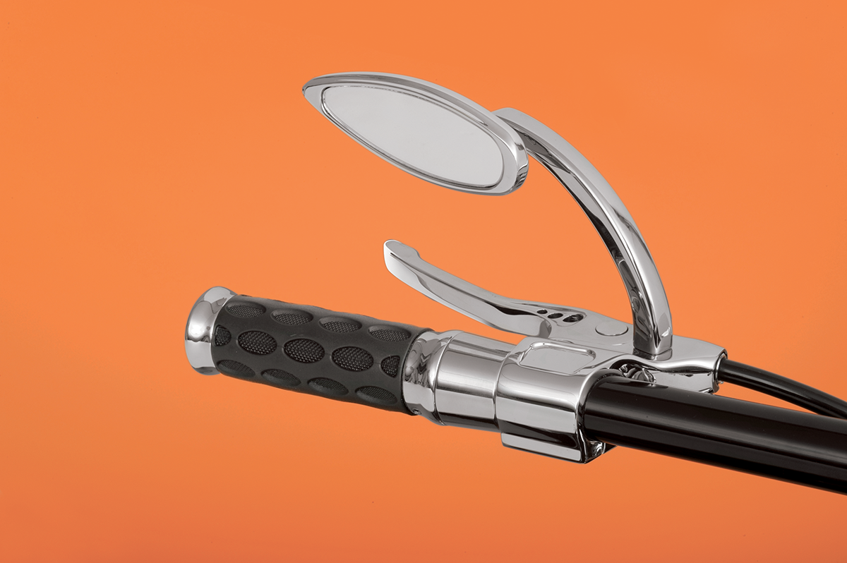 Custom Rubber Grips - Hotop - Chrome/Rubber - Cable