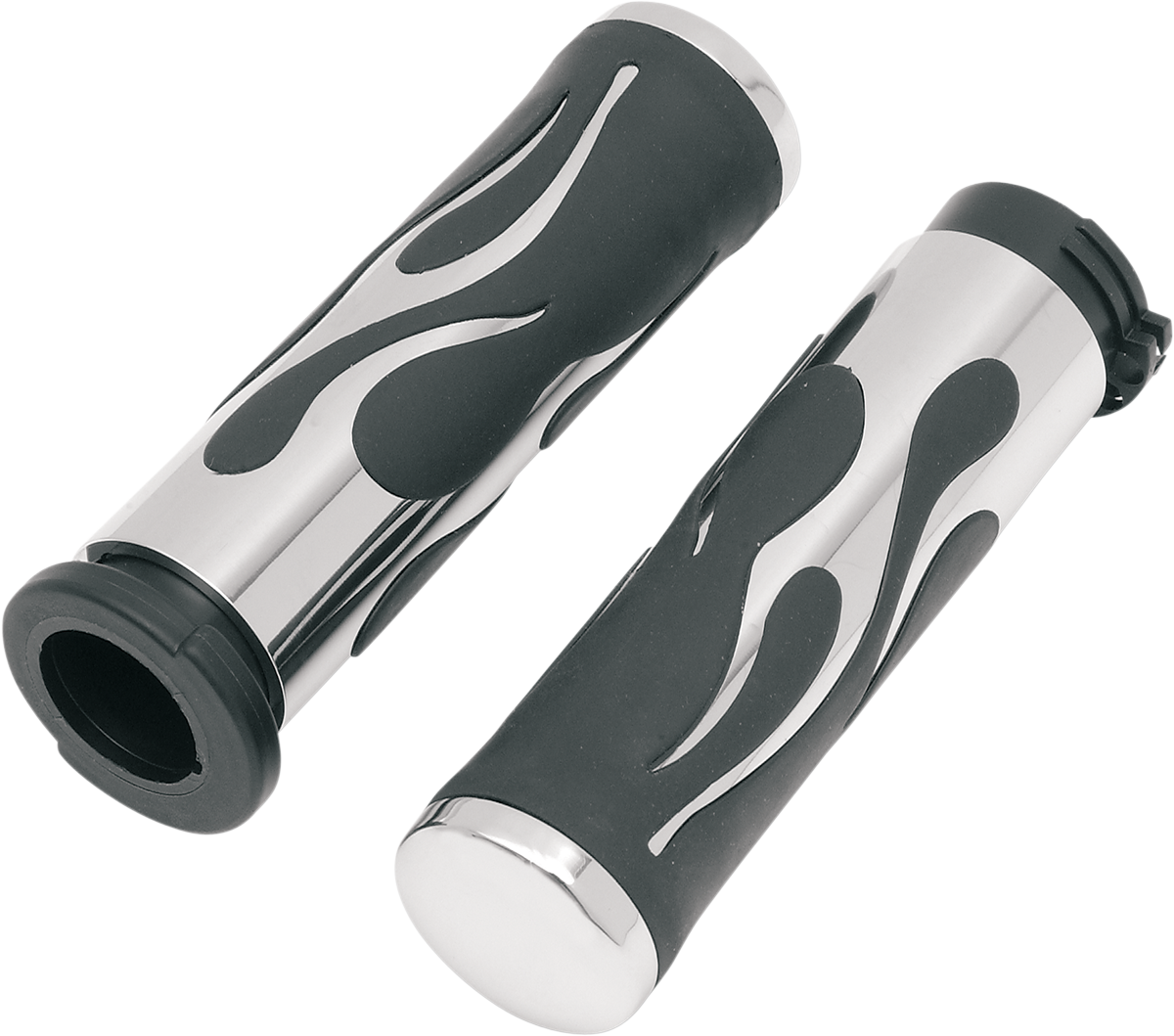 Flamed Grips - TBW - Chrome