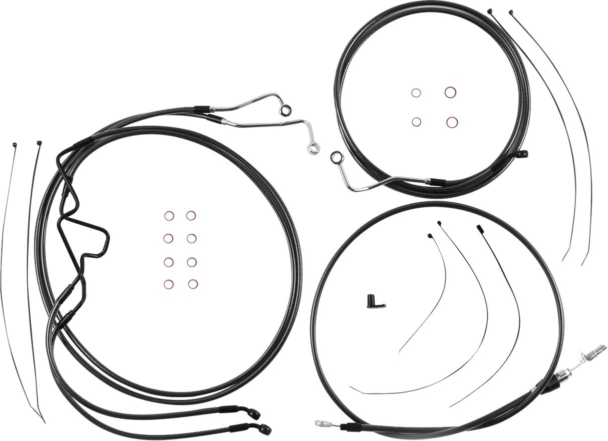 Black Pearl™ Designer Handlebar Installation Kit - 10" - '21-'22 FLHR